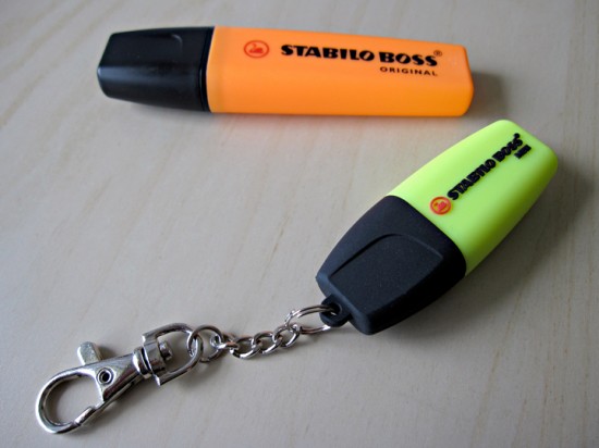 Stabilo Boss highlighter and USB