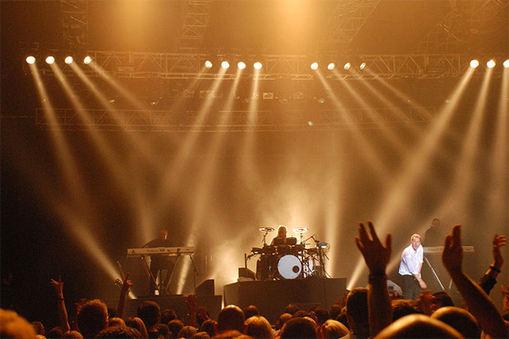 OMD taken at The Summer Pops at Aintree Pavilion, Liverpool, 2007.