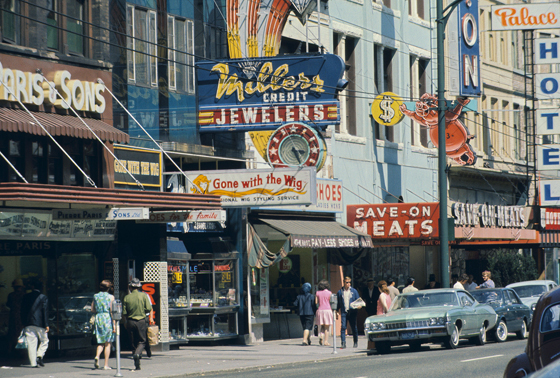 East Hastings Street circa 1969. Photo credit: Walter Griba