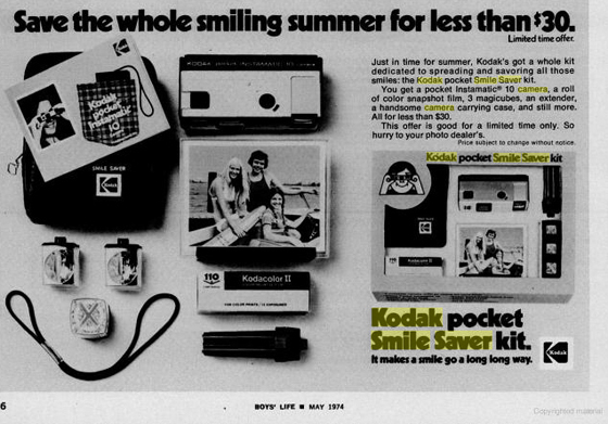 Kodak ad circa 1974