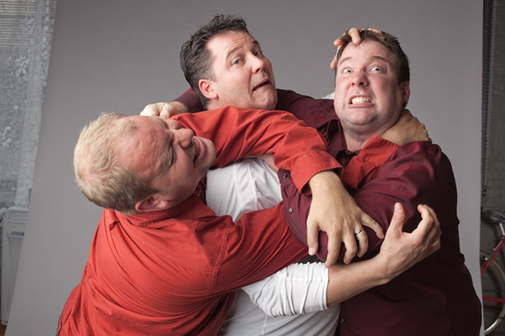 Pacific Theatre improv players. Photo by Kevin Clark