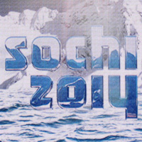 Sochi 2014 logo on screen