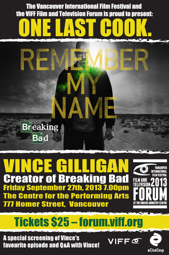 VIFF Forum Breaking Bad flyer