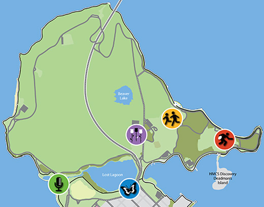 Stanley Park event map