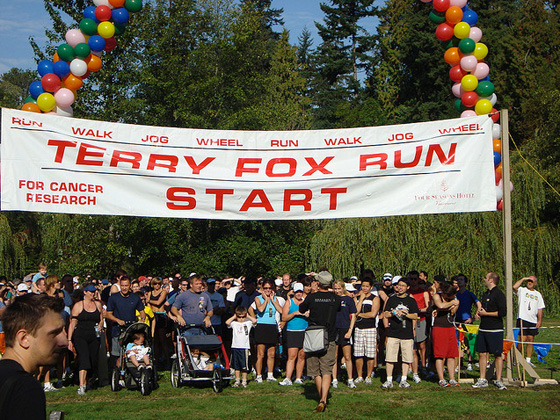 Terry Fox Run photo by Susan Gittins