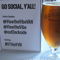 View the Vibe beer and social media