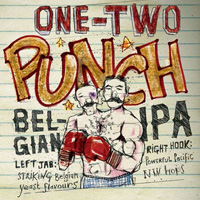 GIB One-Two Punch IPA label design