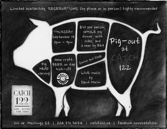 Pig-out event poster