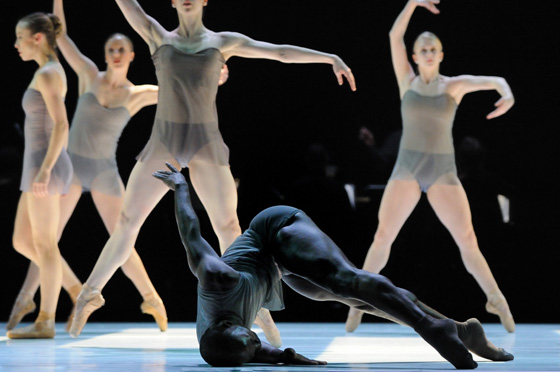 Gilbert Small with artists of Ballet BC; photo by Michael Slobodian
