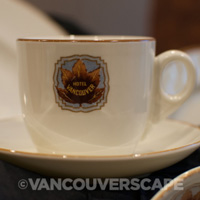 Fairmont Hotel Vancouver antique coffee cup