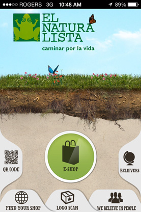 El Naturalista iPhone app screen