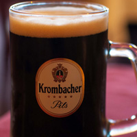 Krombacher beer mug