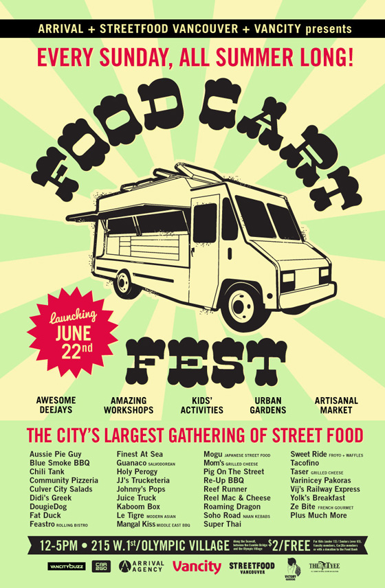 Vancouver Food Cart Fest poster