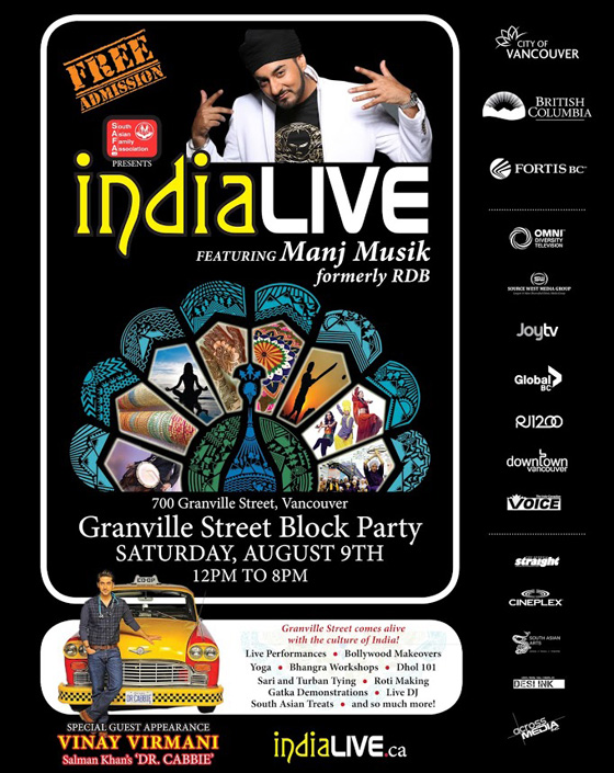 India Live Vancouver Poster