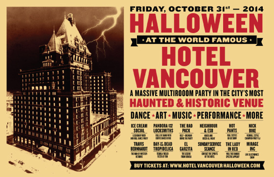 Halloween at Hotel Vancouver poster