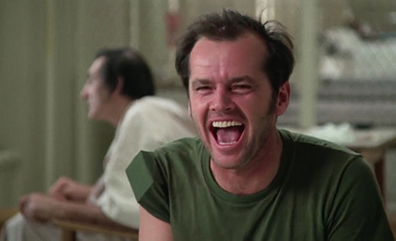 Jack Nicholson in One Flew Over The Cuckoo's Nest