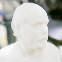 Douglas Coupland 3D bust, Vancouver