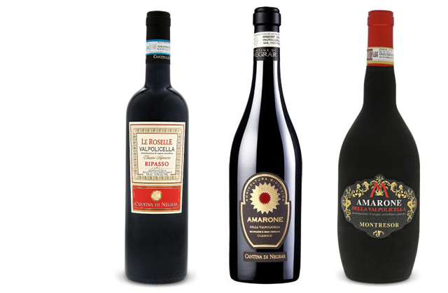Italian red wine trio