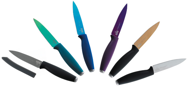 Colori Titanium paring knife collection