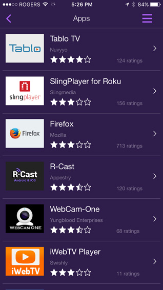 Roku apps