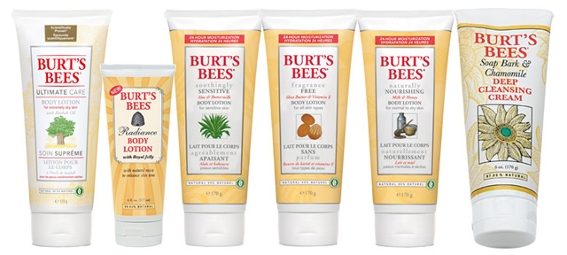 Burt's Bees lotions
