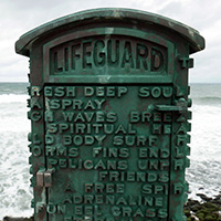 La Jolla lifeguard marker