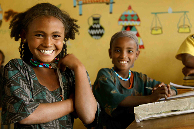 Ethiopian school kids