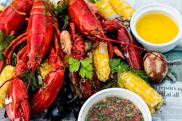 lobster boil at Central Park Farms