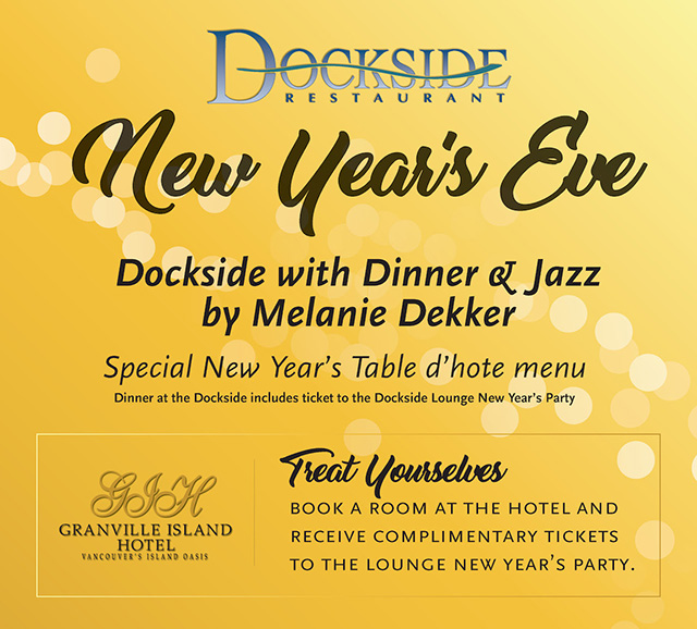 Dockside Restaurant NYE poster
