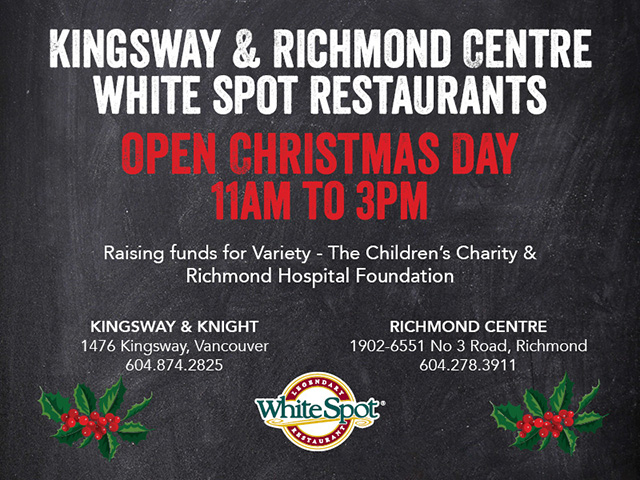 White Spot Christmas Charity Luncheon