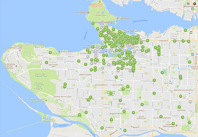 Vancouver wifi map