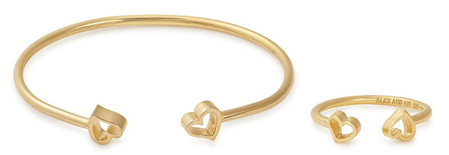 Alex and Ani Heart Cuff and ring