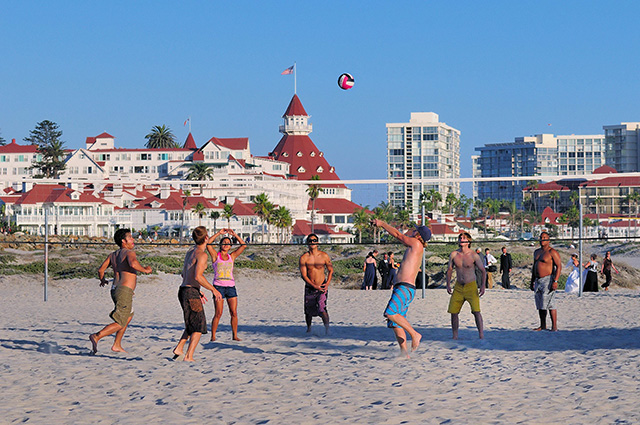 Volleyball on Coronado Beach; photo courtesy Brett Shoaf