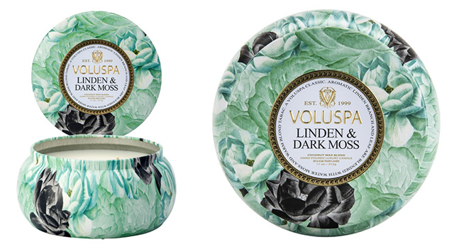 Voluspa Linden & Dark Moss 2-Wick Candle