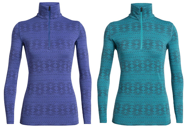 Icebreaker 250 Vertex Long Sleeve Half Zip Crystalline merino sweater