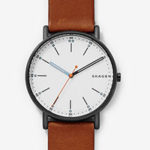 Holiday Gift Idea for Him: Skagen’s Signatur Brown Leather Watch