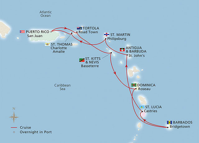 West Indies route