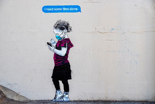 Time Alone mural by iHeart