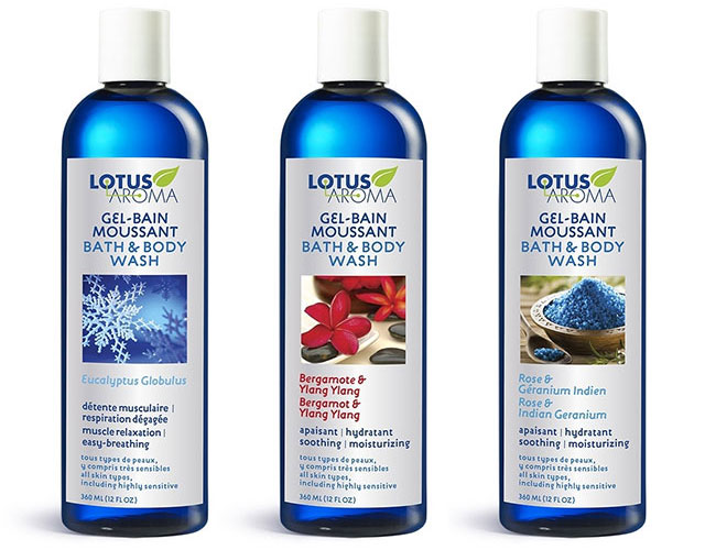 Lotus Aroma bath and body washes