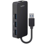 Portable and Sleek: Belkin’s USB 3.0 Hub+Gigabit Ethernet