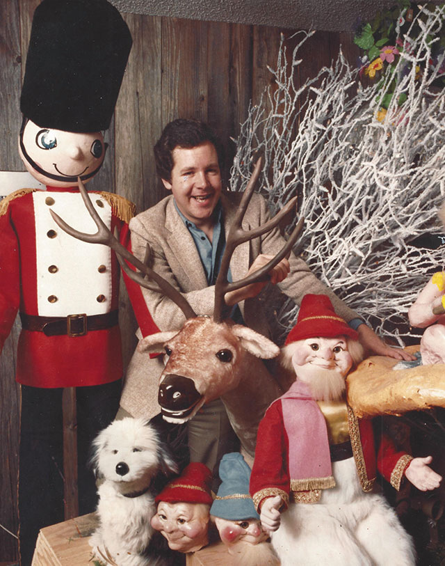 David Rowland with Woodward's Figurines