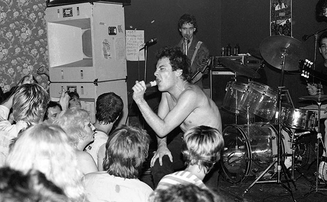 Dead Kennedys onstage at the Smilin’ Buddha, 1980