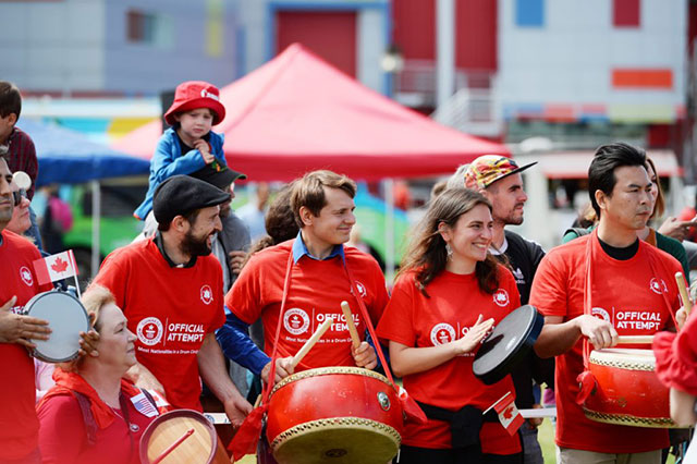 Sixth Annual Canada Day Drumming Event