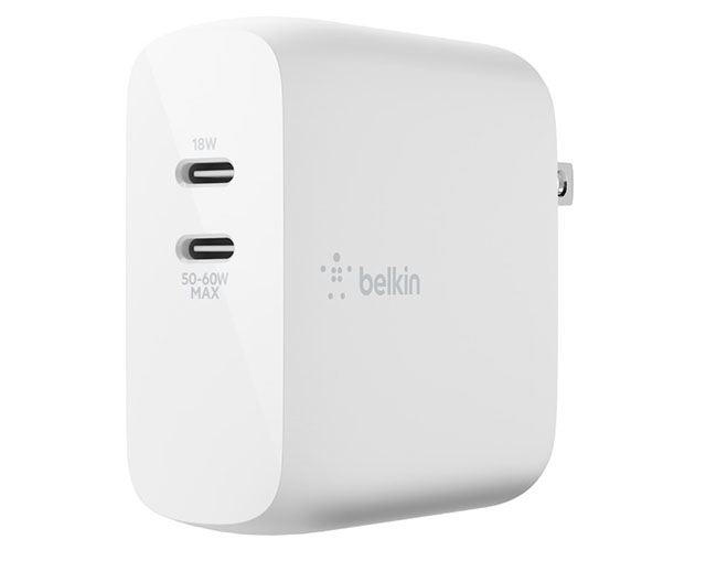 BOOST↑CHARGE™ Dual USB-C PD GaN Wall Charger