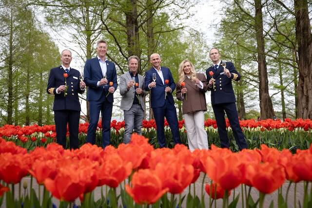 Holland America Line tulips at Keukenhof