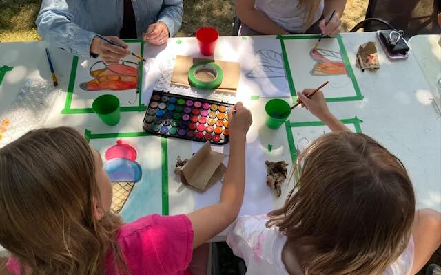 Community Art Classes; photo courtesy of the City of Delta